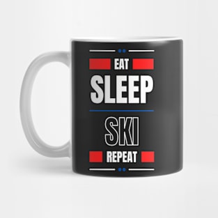 Eat Sleep Ski Repeat Mug